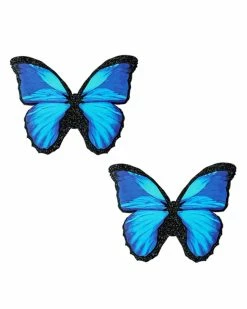 Neva Nude Blue/Black Glitter Butterfly Pasties -ravewonder shop BLU BTF BM large 461e381b 4ce5 4e14 b139 20681997acb1