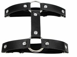 AE 1pc Miss Behaved Dual-Strap Faux Leather O-Ring Leg Garter 23 AE 1pc Miss Behaved Dual-Strap Faux Leather O-Ring Leg Garter -ravewonder shop Black 4612267d d18e 4398 8e9b 27ac74b19f65