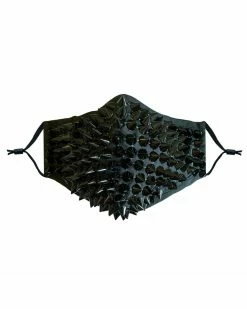 Neva Nude Black Wrath Stud Face Mask With Filter Pocket