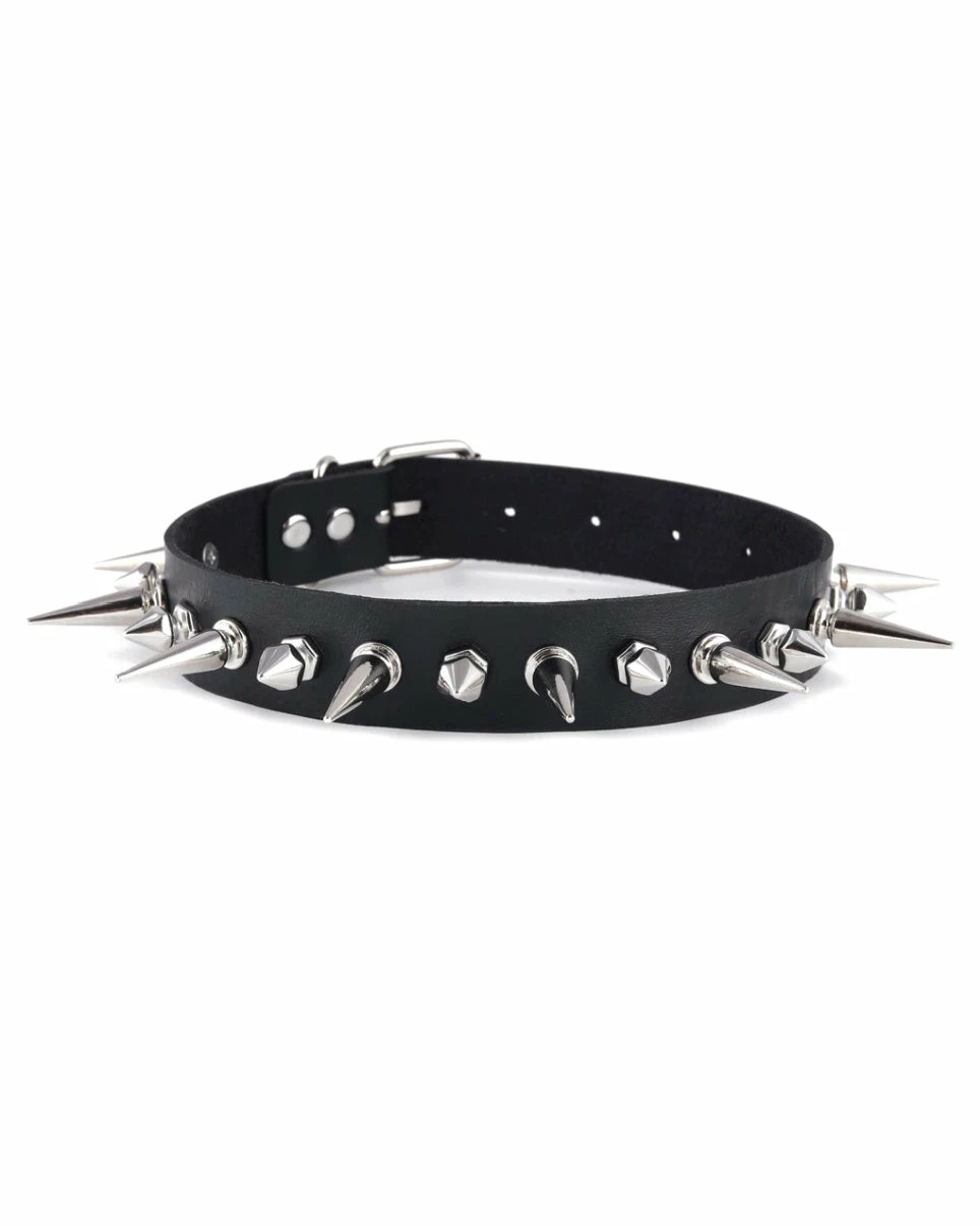 AE Not Too Close Spiked Choker 4 AE Not Too Close Spiked Choker - Image 4