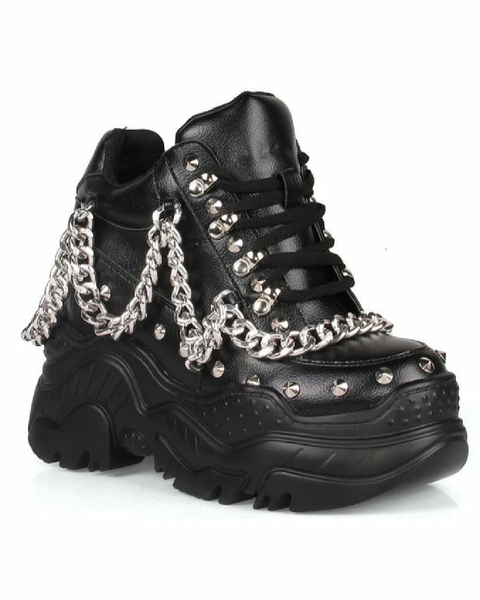 Anthony Wang Matte Black Space Candy Chained Sneakers 4 Anthony Wang Matte Black Space Candy Chained Sneakers - Image 2