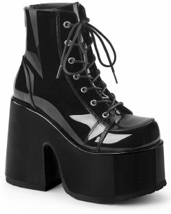 Pleasers Demonia Black Patent Lace-Up Platform Ankle Boots -ravewonder shop Blank964x1205 2021 02 08T064548.322