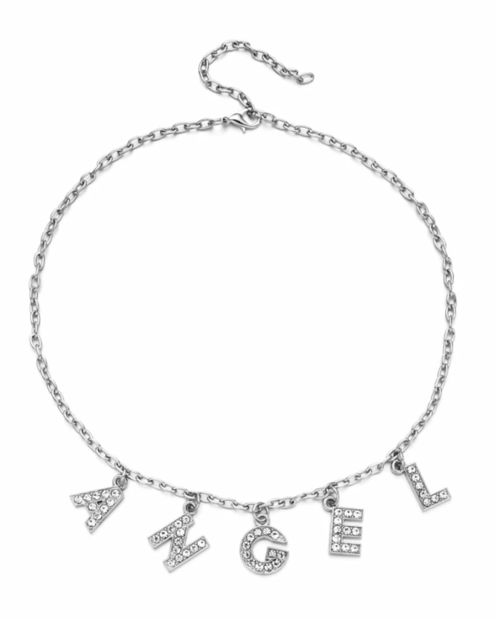 AE A-N-G-E-L Rhinestone Necklace 3 AE A-N-G-E-L Rhinestone Necklace - Image 3