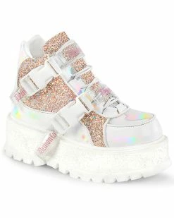 Pleasers Demonia Slacker White Holo Ankle Boots 11 Pleasers Demonia Slacker White Holo Ankle Boots -ravewonder shop Blank964x1205 f837a101 f18d 458f 8b08 ea2594ef98e6
