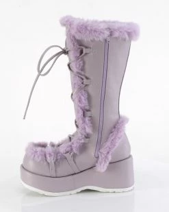 Pleasers Demonia Lavender Winter Solstice Faux Fur Boots 7 Pleasers Demonia Lavender Winter Solstice Faux Fur Boots -ravewonder shop CUBBY 311 LVVL05