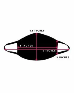 AE Plain Black Cotton Cloth Face Mask (ADULT And KIDS Sizes) -ravewonder shop D003 BLK2