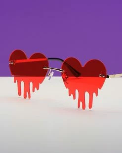AE Heart Drip Sunglasses -ravewonder shop DSCF0118