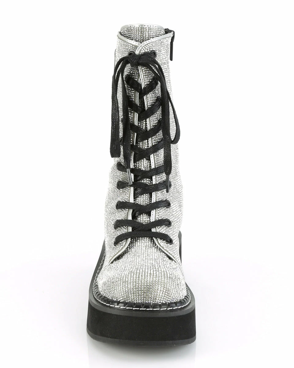 Pleasers Demonia Emily Rhinestone Combat Boots 9 Pleasers Demonia Emily Rhinestone Combat Boots - Image 7