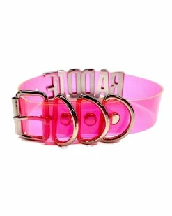 AE BADDIE PVC Choker -ravewonder shop G019 BADDIE BACK