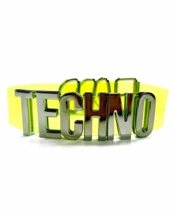 AE TECHNO PVC Choker -ravewonder shop G019 TECHNO