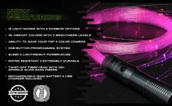 GloFX Space Whip Remix - Sparkle Fiber -ravewonder shop GloFX Space Whip Remix Sparkle Fibers Admat Features