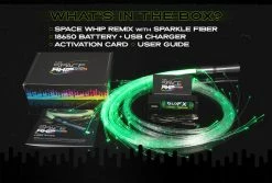 GloFX Space Whip Remix - Sparkle Fiber -ravewonder shop GloFX Space Whip Remix Sparkle Fibers Admat Whats in the Box
