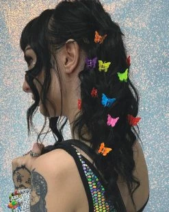 AE Hella Fly Butterfly Clips -ravewonder shop HAIRCLIPSPIC