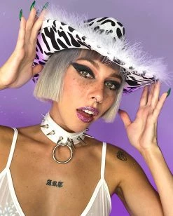 AE Yee-Haw Faux-Fur Trimmed Cowboy Hat