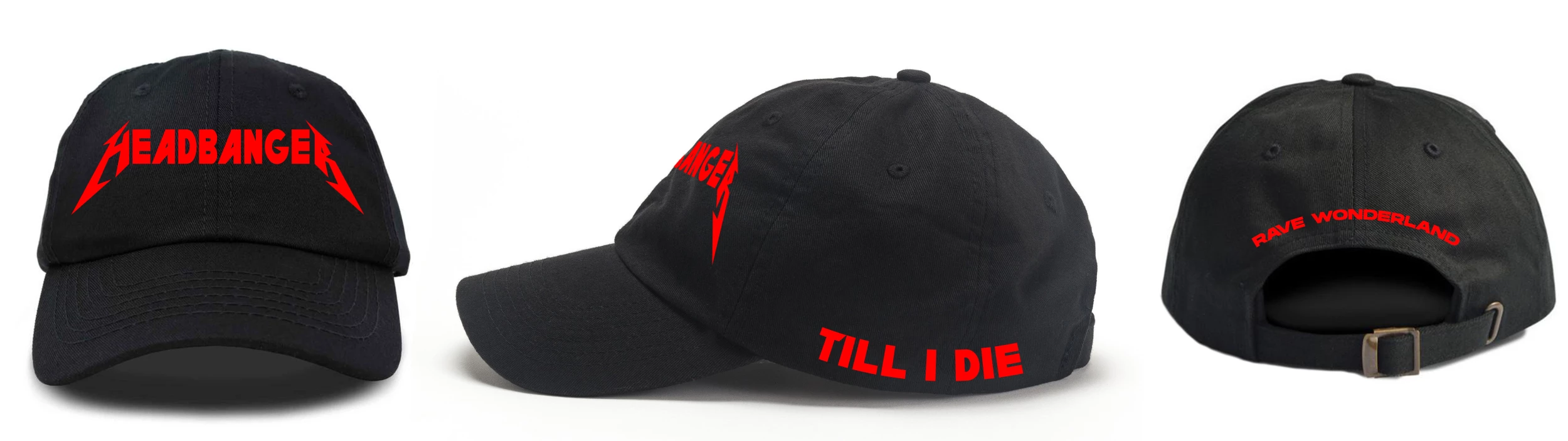 Jarmoo Red Metal AF Headbanger Dad Hat 8 Jarmoo Red Metal AF Headbanger Dad Hat - Image 6