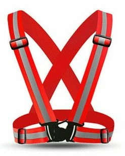 AE Danger Zone Neon Reflective Buckle Vest -ravewonder shop Hot 2019 Reflective Vest High Visibility Safety Strap Cycling Jogging Running Adjustable Safety Clothing Belt Striped