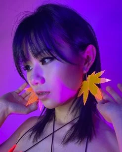 AE Smoke Me Out Neon Blacklight PVC Earrings -ravewonder shop Photo Feb 09 4 32 54 PM