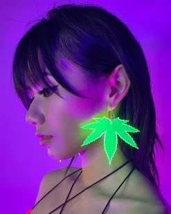 AE Smoke Me Out Neon Blacklight PVC Earrings -ravewonder shop Photo Feb 09 4 34 57 PM