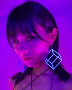 AE Cubed In Neon PVC Earrings 10 AE Cubed In Neon PVC Earrings -ravewonder shop Photo Feb 09 4 40 39 PM