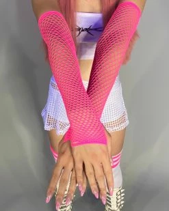 Leg Avenue Fishnet Fingerless Gloves -ravewonder shop Photo Sep 24 1 54 13 PM