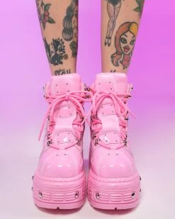 Anthony Wang Pink Sky High Wedge Sneakers 8 Anthony Wang Pink Sky High Wedge Sneakers -ravewonder shop RW 011123 109