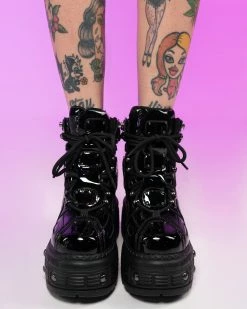 Anthony Wang Black Sky High Wedge Sneakers 8 Anthony Wang Black Sky High Wedge Sneakers -ravewonder shop RW 011123 122