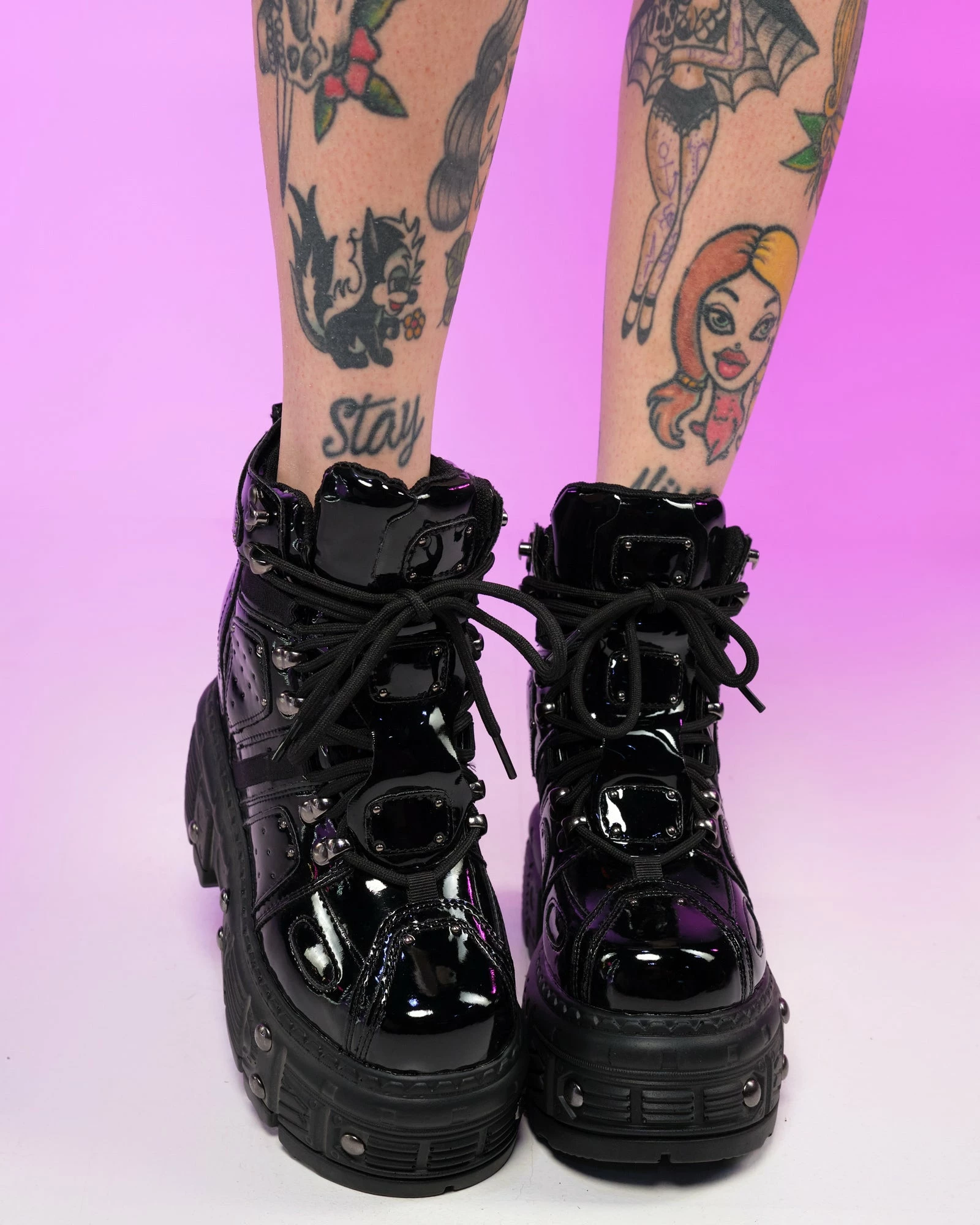 Anthony Wang Black Sky High Wedge Sneakers 3 Anthony Wang Black Sky High Wedge Sneakers