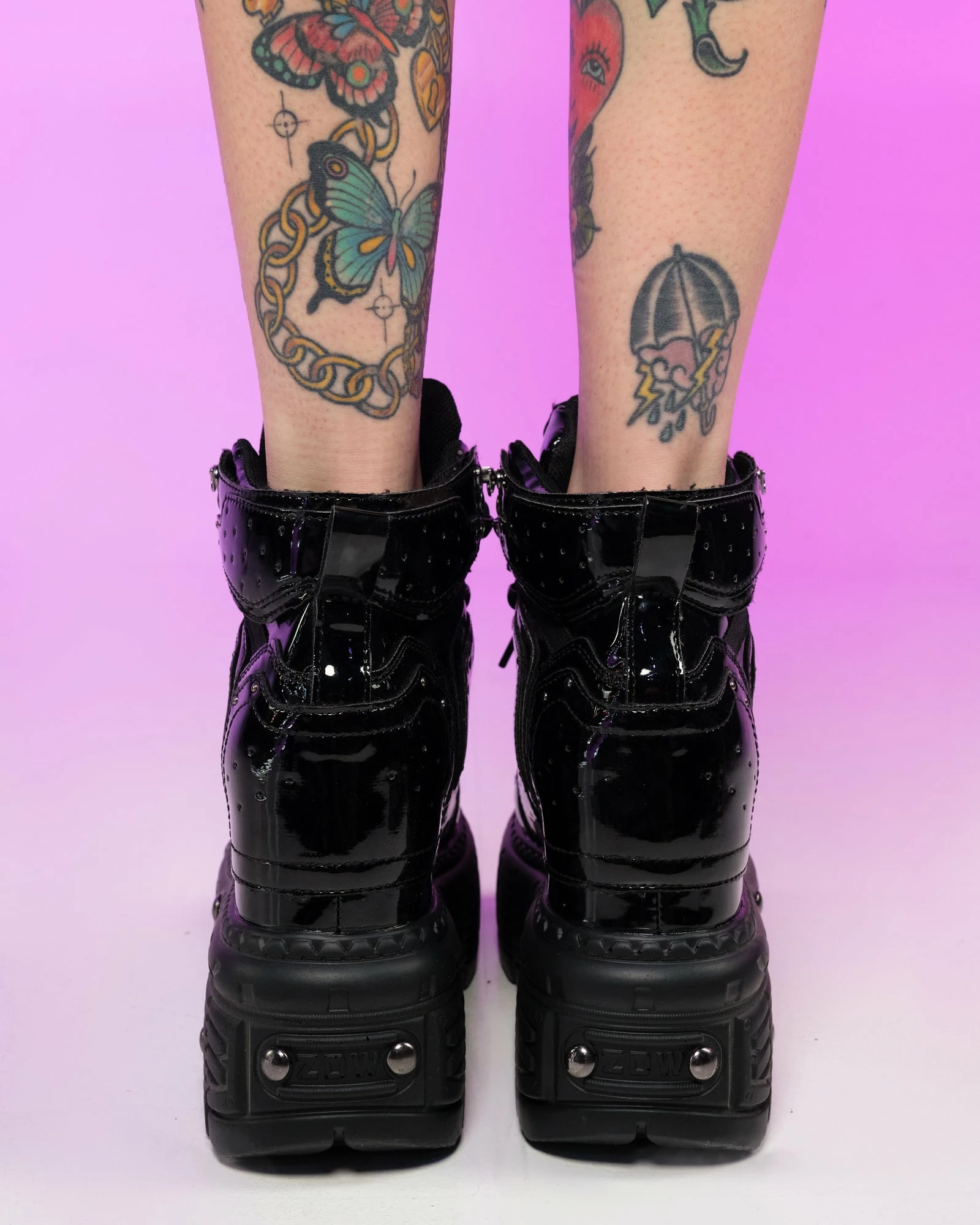 Anthony Wang Black Sky High Wedge Sneakers 6 Anthony Wang Black Sky High Wedge Sneakers - Image 4