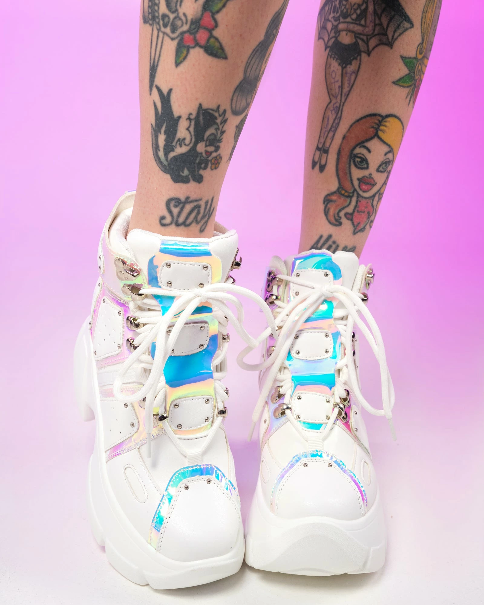 Anthony Wang White Passion Fruit Wedge Sneakers 3 Anthony Wang White Passion Fruit Wedge Sneakers