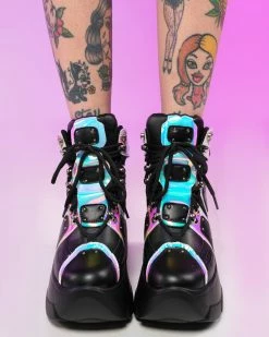 Anthony Wang Black Passion Fruit Wedge Sneakers 8 Anthony Wang Black Passion Fruit Wedge Sneakers -ravewonder shop RW 011123 2