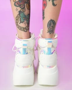 Anthony Wang White Passion Fruit Wedge Sneakers 9 Anthony Wang White Passion Fruit Wedge Sneakers -ravewonder shop RW 011123 21