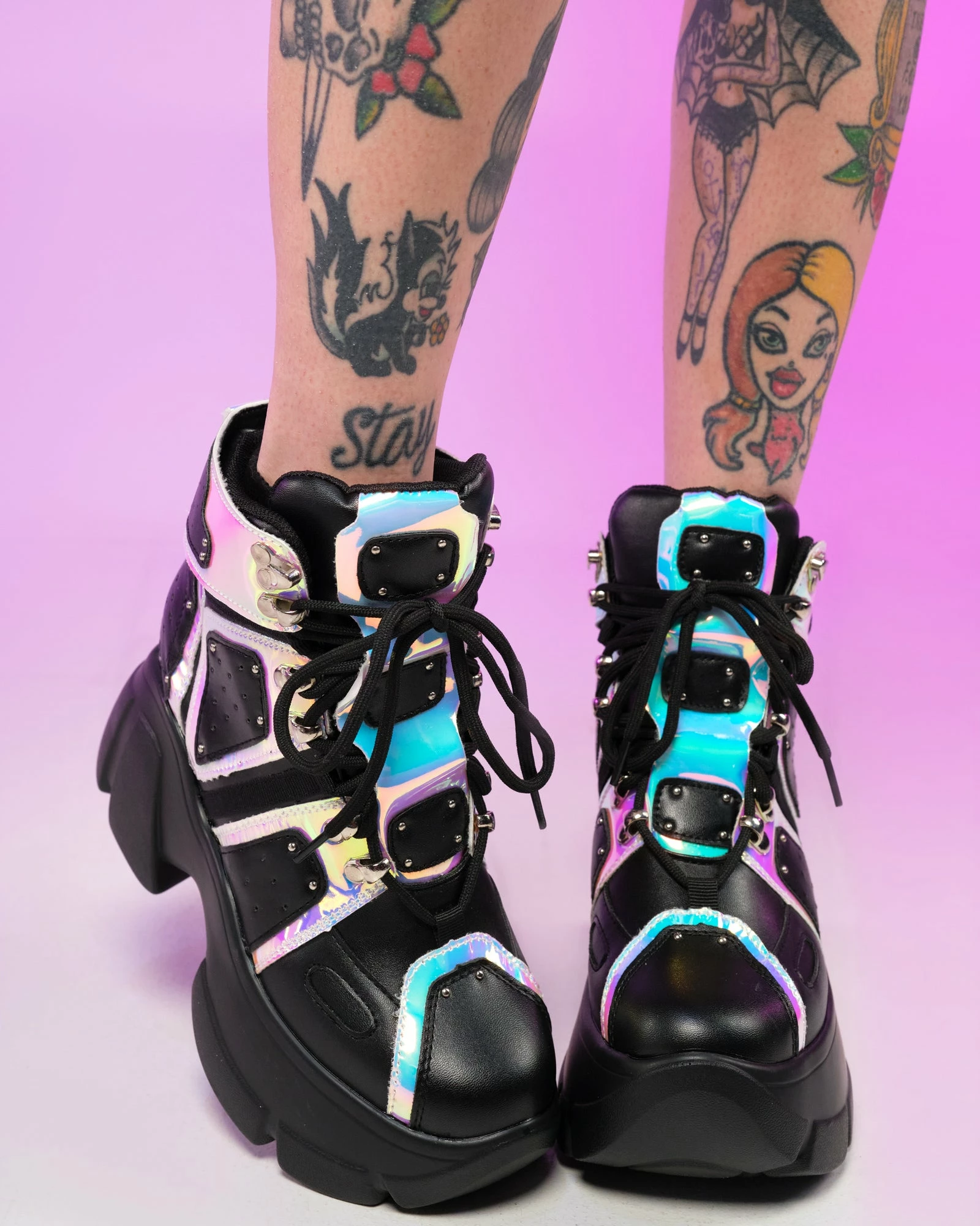 Anthony Wang Black Passion Fruit Wedge Sneakers 3 Anthony Wang Black Passion Fruit Wedge Sneakers