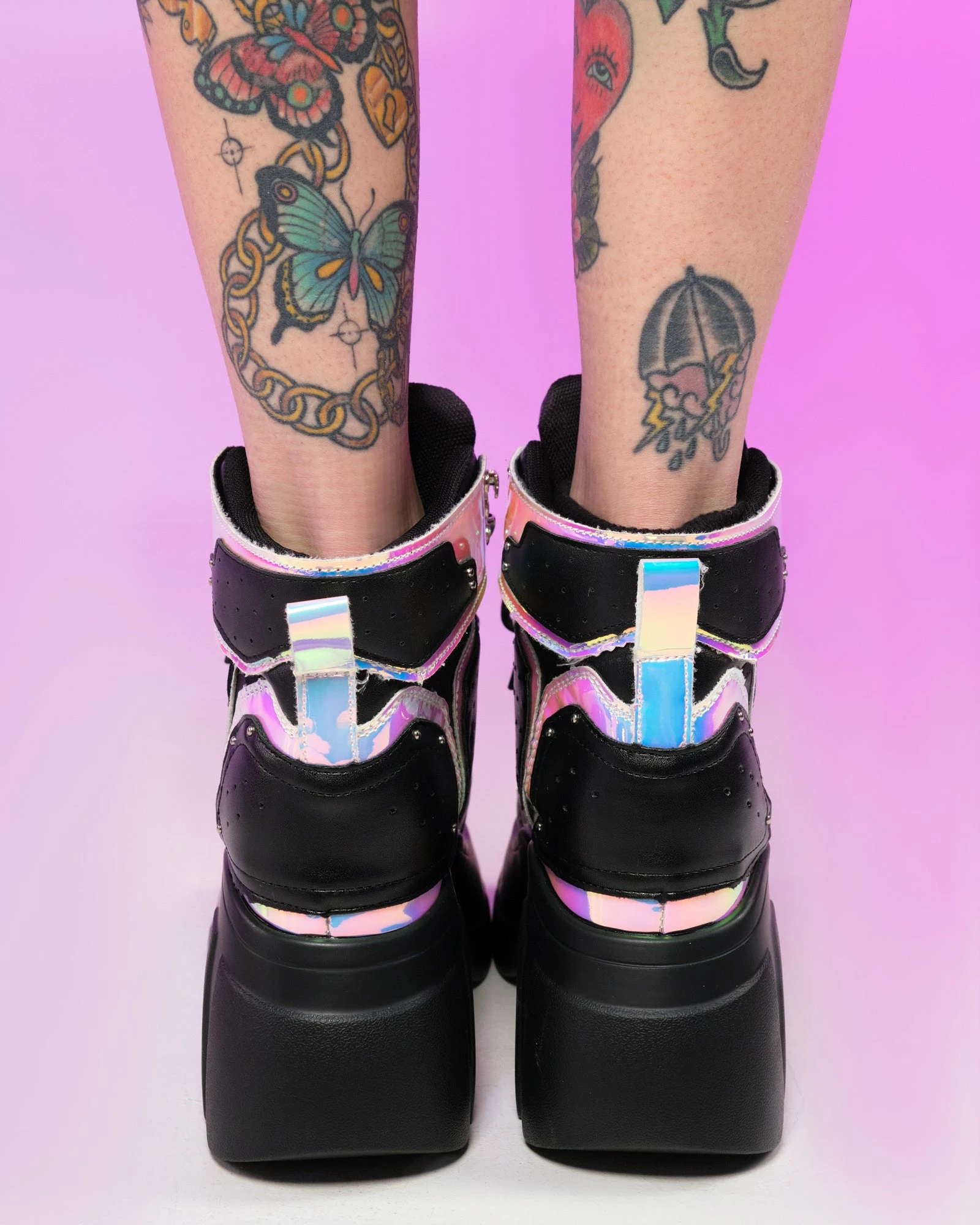 Anthony Wang Black Passion Fruit Wedge Sneakers 6 Anthony Wang Black Passion Fruit Wedge Sneakers - Image 4