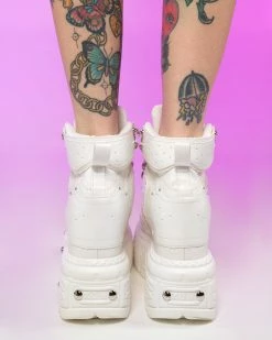Anthony Wang White Sky High Wedge Sneakers 9 Anthony Wang White Sky High Wedge Sneakers -ravewonder shop RW 011123 98