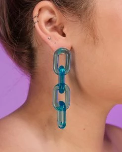 AE Chain Link Acrylic Earrings