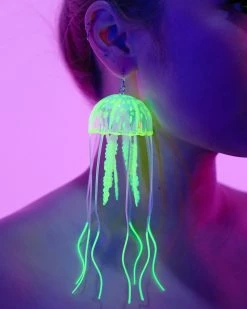 AE Neon Jellyfish Earrings -ravewonder shop RW 061322 409