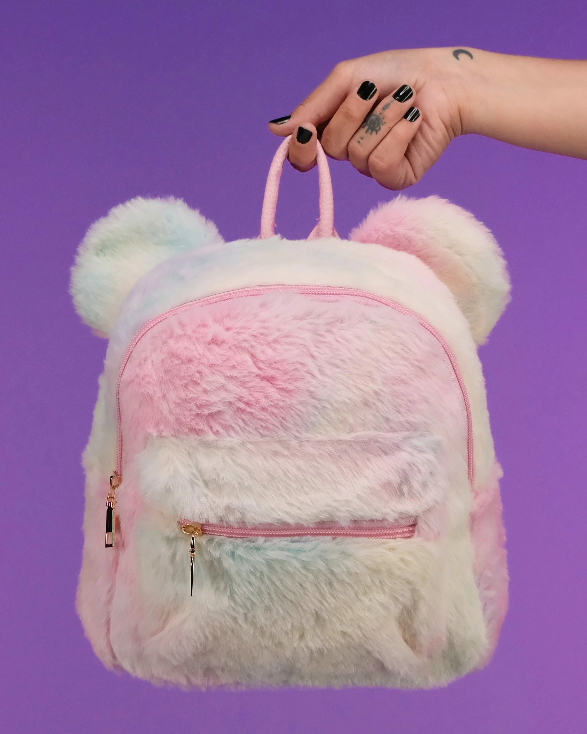AE Fuzzy Bear Mini Backpack 2 AE Fuzzy Bear Mini Backpack - Image 2