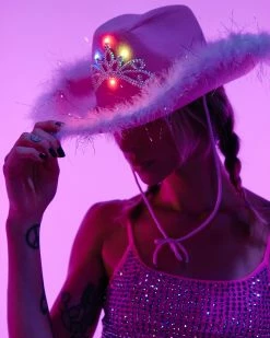 AE LED Rodeo Princess Cowboy Hat