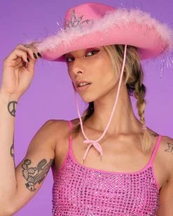 AE LED Rodeo Princess Cowboy Hat 7 AE LED Rodeo Princess Cowboy Hat -ravewonder shop RW 062922 842