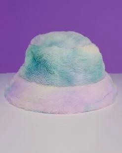 AE Tie Dye Plush Furry Bucket Hat
