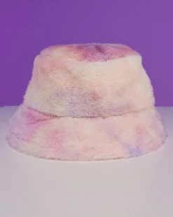 AE Tie Dye Plush Furry Bucket Hat -ravewonder shop RW 070622 220