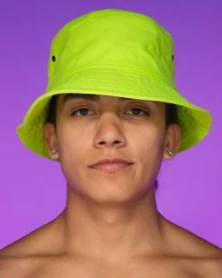 AE Vacay Mode Neon Bucket Hat -ravewonder shop RW 070722 369