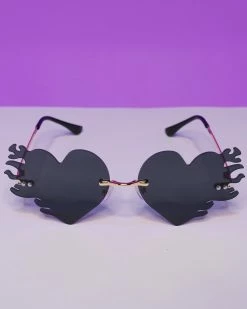 AE Heart On Fire Sunglasses -ravewonder shop RW 070822 280