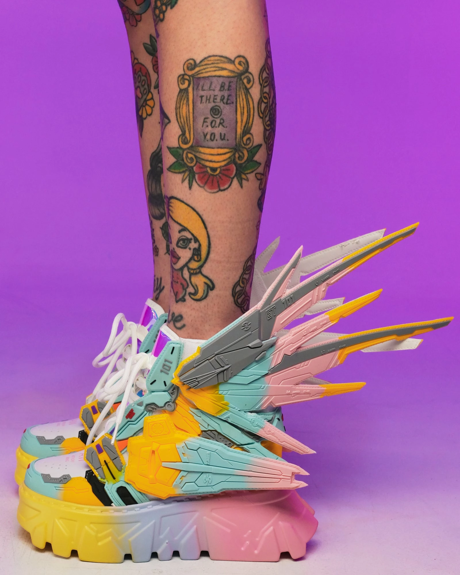 Anthony Wang Robo Kid Platform Wedge Sneakers 3 Anthony Wang Robo Kid Platform Wedge Sneakers