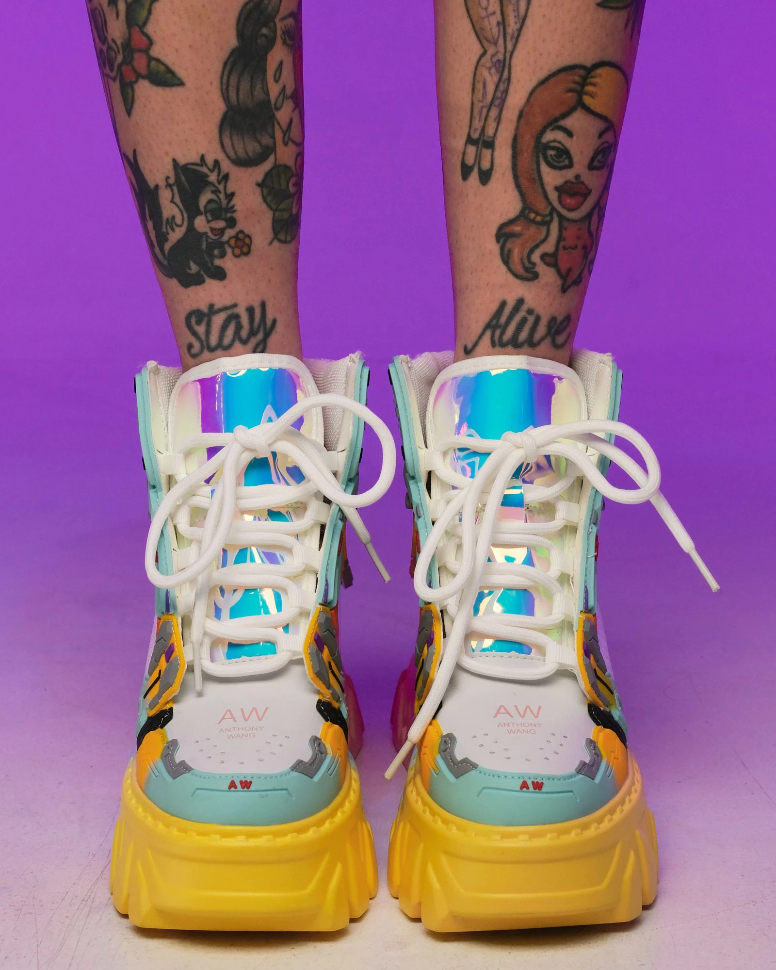 Anthony Wang Robo Kid Platform Wedge Sneakers 9 Anthony Wang Robo Kid Platform Wedge Sneakers - Image 7