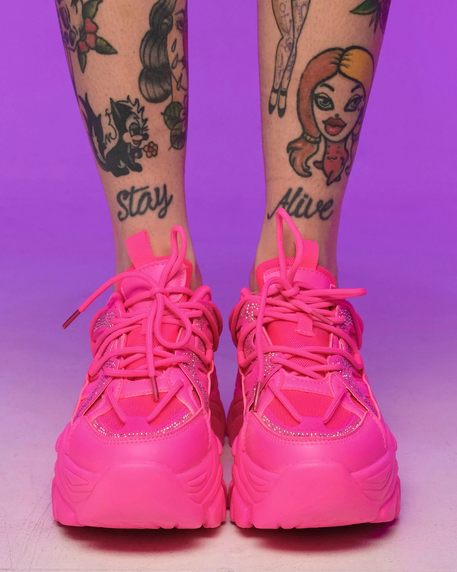 Berness Shoes Hot Pink Steppin' Out Sneakers 8 Berness Shoes Hot Pink Steppin' Out Sneakers - Image 6