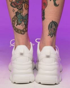 Berness Shoes White Hanna Sneakers -ravewonder shop RW 071422 218