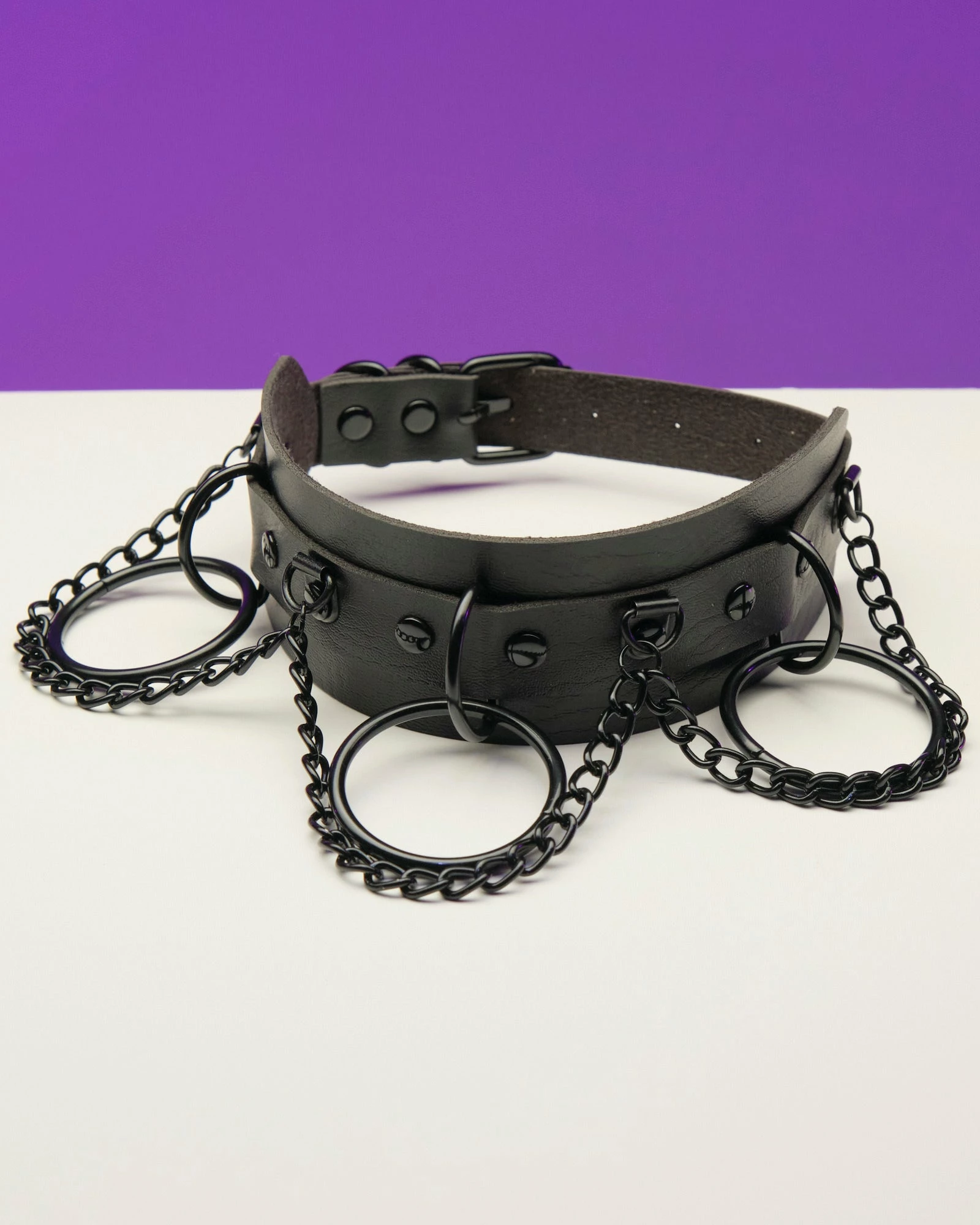 AE Chain Jane Faux Leather Choker 1 AE Chain Jane Faux Leather Choker