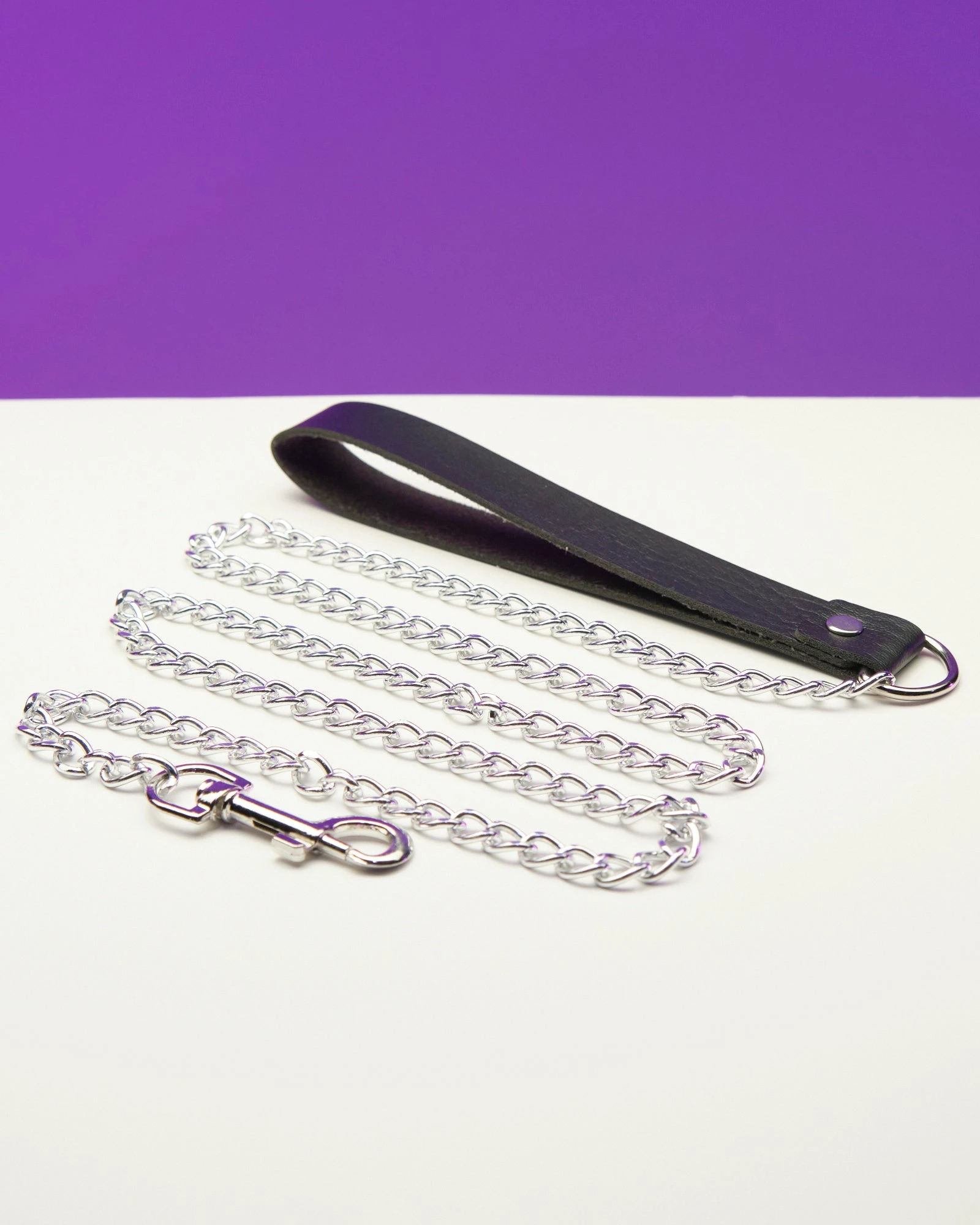 AE Matte Black Faux Leather Leash 1 AE Matte Black Faux Leather Leash