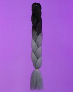 AE Ombre Black/Gray Braiding Hair Extensions